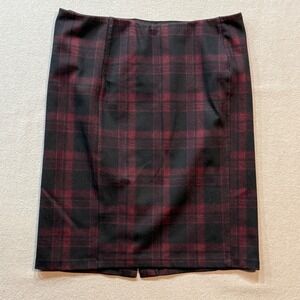 Liverpool Los Angeles Dark Academia Preppy Edgy Grunge Plaid Pencil Skirt‎ 12P